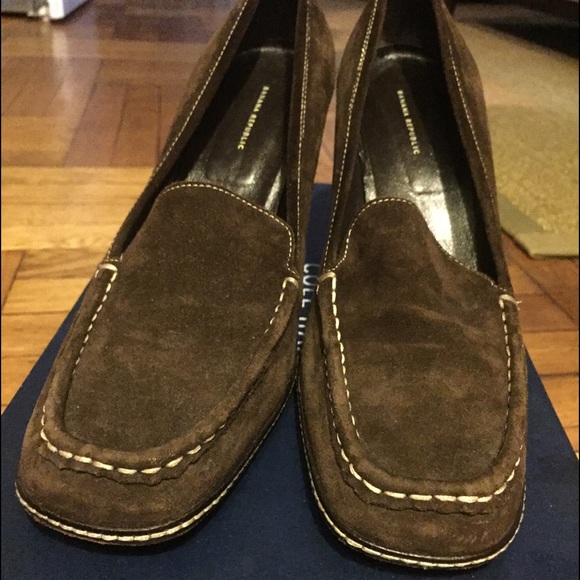 Banana Republic Suede Loafer Heels