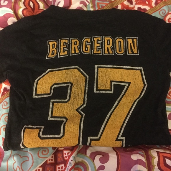 Bruins Women's Jersey T-Shirt- Bergeron - Picture 2 of 2