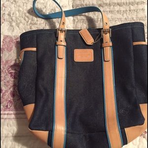 Coach denim purse