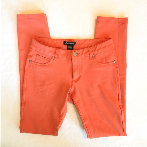 Pants - Orange Jeggings