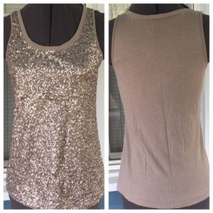 EXPRESS Sequin Long Tank Top NEVER WORN WITH TAGS