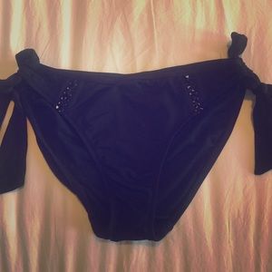 Black Seafolly Bikini Bottoms