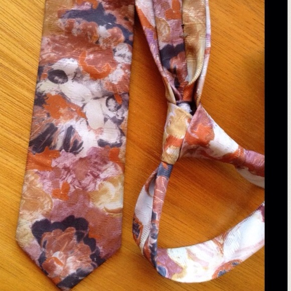 Vintage Other - Vintage Bugle Boy Floral Riot Skinny Tie Vintage Other - Vintage Bugle Boy Floral Riot Skinny Tie