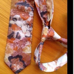 Vintage Accessories - Vintage Bugle Boy Floral Riot Skinny Tie Vintage Accessories - Vintage Bugle Boy Floral Riot Skinny Tie