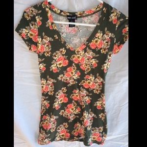 Floral Wet Seal T-shirt