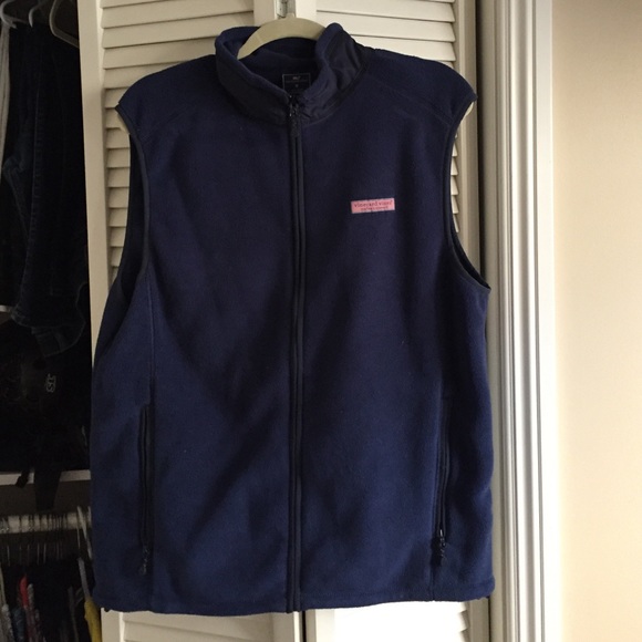 Vineyard vines fleece full zip vest
