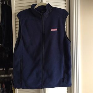 Vineyard vines fleece full zip vest