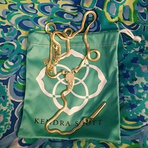 Kendra Scott Starla Gold Drusy Necklace