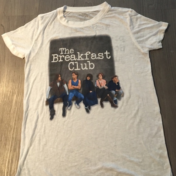 Breakfast club shirt women's sz m white Nwot