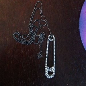 Betsey Johnson safety pin necklace
