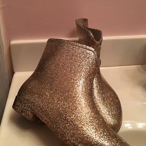 Sparkly rain boots