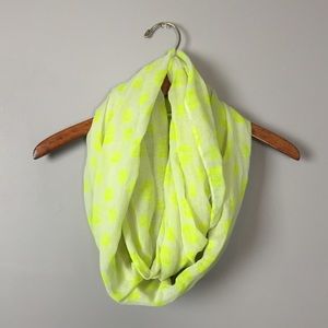 Neon Yellow Skull Infinity Scarf