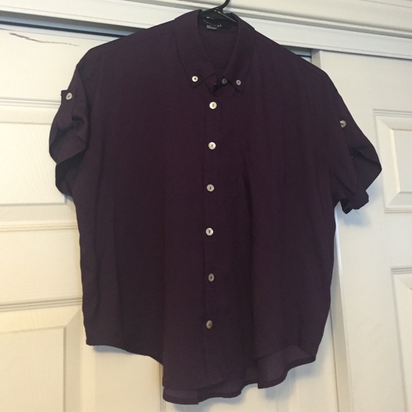 Purple Forever 21 button down.