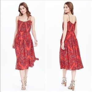 Stunning Banana Republic Paisley Midi Dress