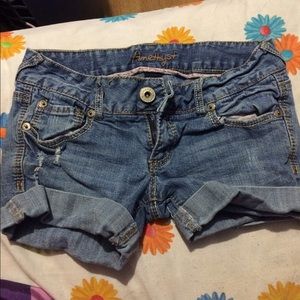 Denim shorts