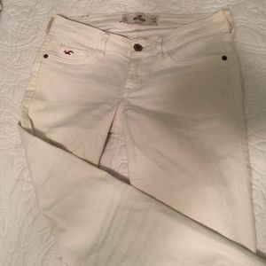Hollister white skinny jeans