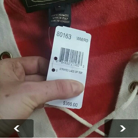 Authentic Guess Striped Cashmere Sweater - Picture 3 of 4