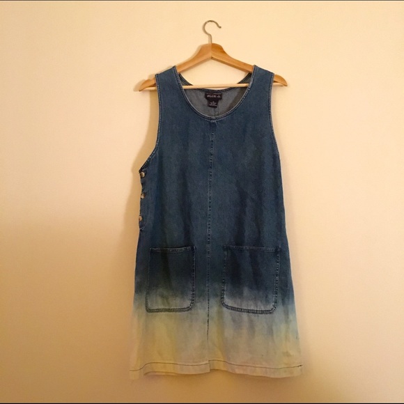 Vintage denim dip-dyed jumper