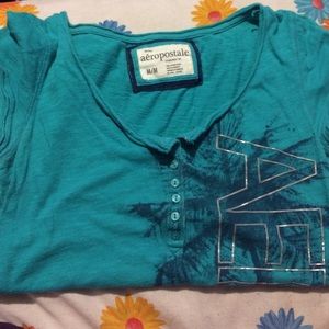 Blue green aero shirt