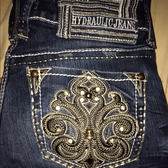 Hydraulic boot cut fashion jeans