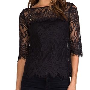 Black lace top