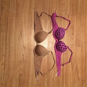34A bra bundle! VS Pink and Calvin Klein