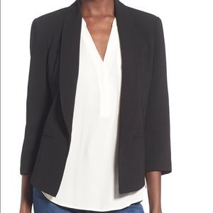 Mural black cropped blazer