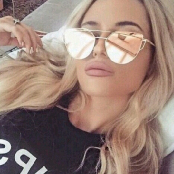 Pink Blush Mirror Sunglasses