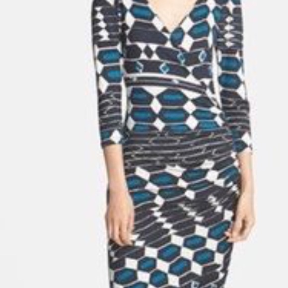 Plenty By Tracy Reese Wrap Dress. Faux Wrap Med