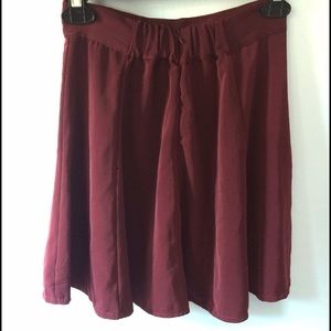 Brandy Melville burgundy circle skirt