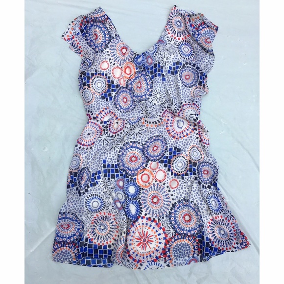 ❌❌SOLD❌❌Outback Red from The Limited print dress - Picture 3 of 4