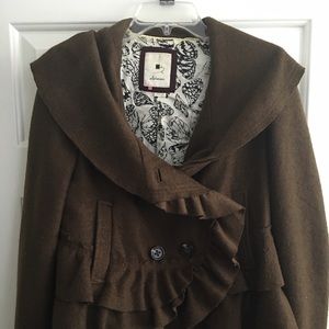 Wool blend coat