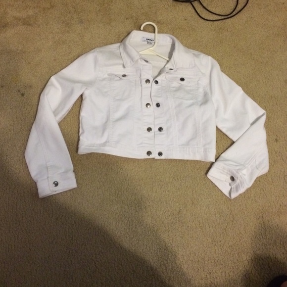DKNY white jean jacket