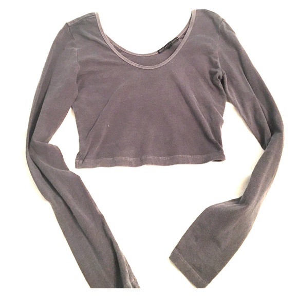 Long sleeve crop top