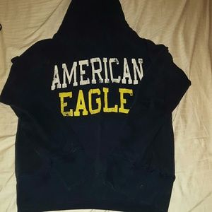 American eagle blue hoodie