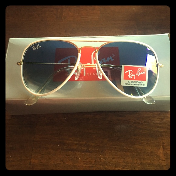 Authentic White Rimmed Ray-Bans!