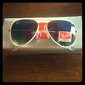 Authentic White Rimmed Ray-Bans!