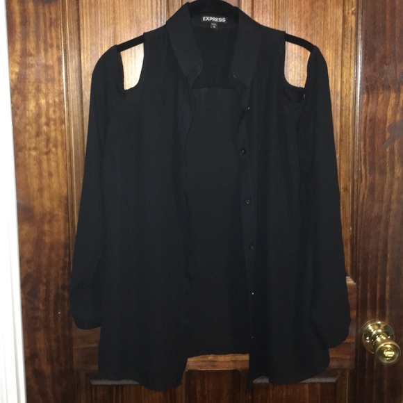 Express Cold Shoulder Top