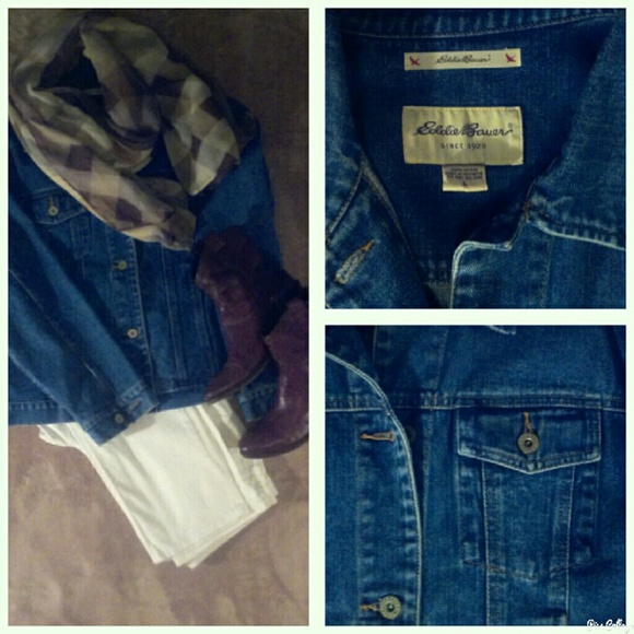 Eddie Bauer size L denim jean jacket