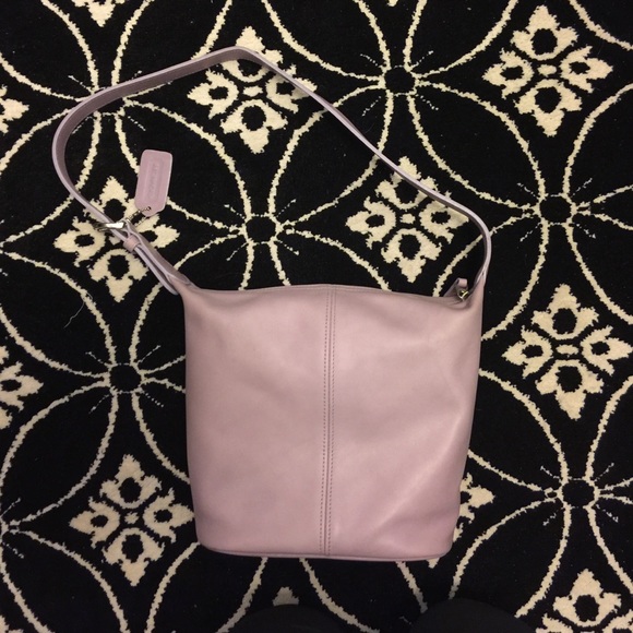 Lilac vintage coach purse