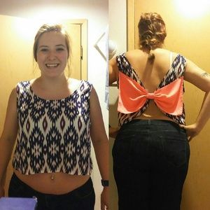 Charlotte Russe Crop Top with Bow