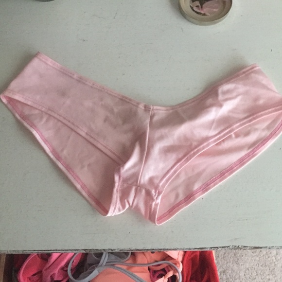 Light pink cheeky bikini bottoms