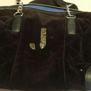 Juicy Couture black hand bag and matching wallet