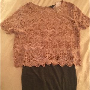 Forever 21 lace crop top