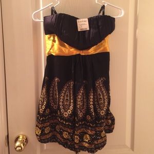 Black Bebe band dress.