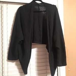 Black knit cardigan