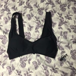 KOVEY Black Bikini Top