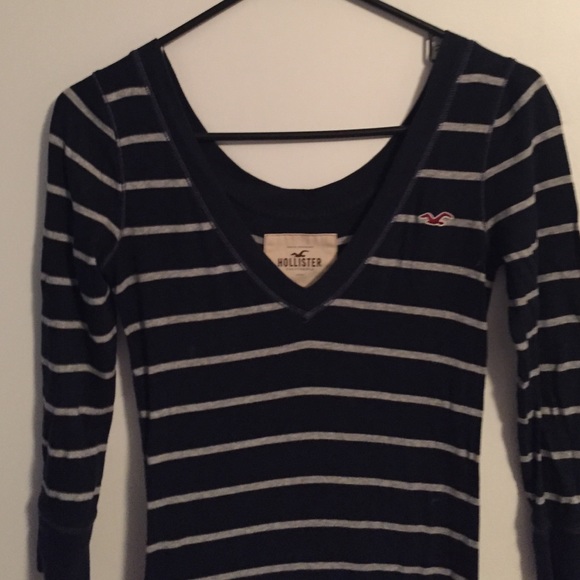 Striped 3/4 sleeve shirt