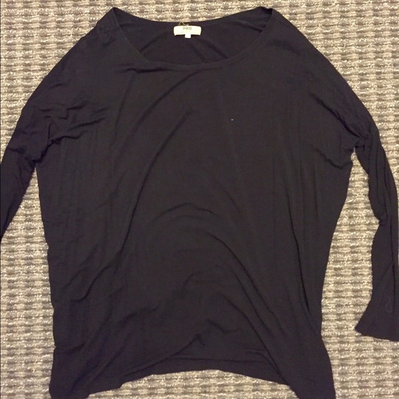 Black long sleeve Piko top