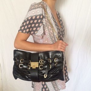 Jimmy Choo Black Leather Purse